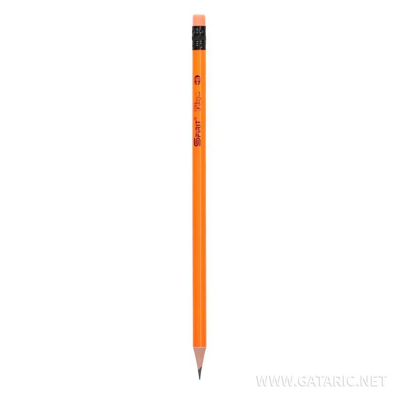 Drvena olovka sa gumicom ''Fluo round'' 