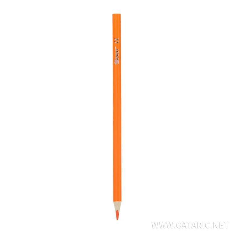 Wooden color pencils ''Premium'', 3.0mm orange 