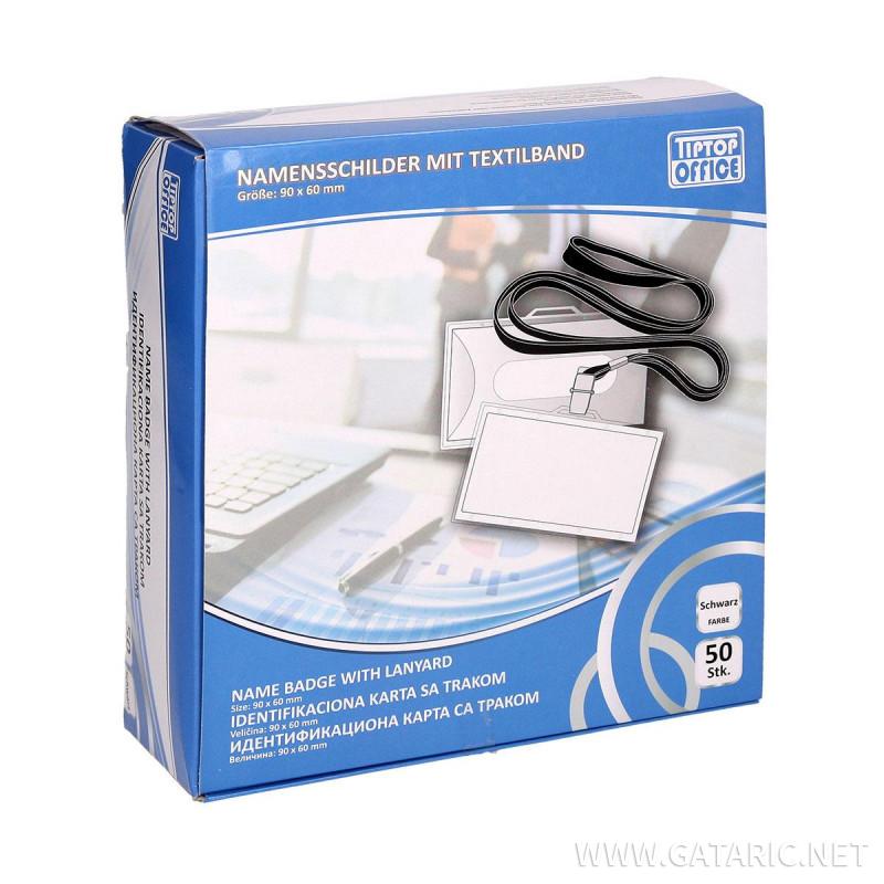 ID Card Holder With Silk Band, 90x60mm