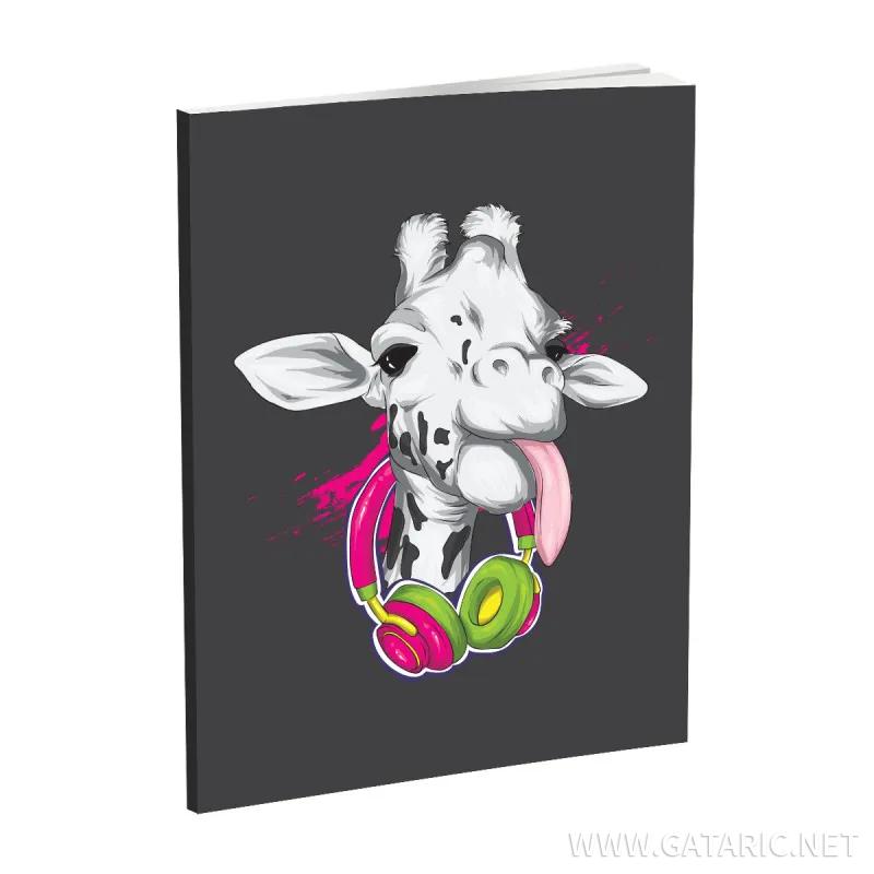 Notebook A4, hard cpvers, 96 squares sheets