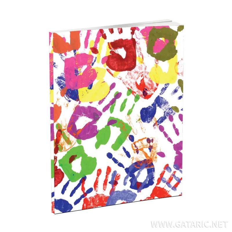 Notebook A4, hard cpvers, 96 squares sheets