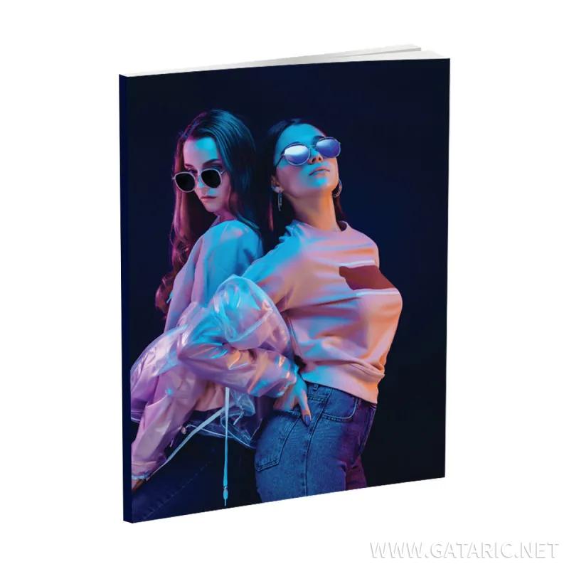 Notebook A4, hard cpvers, 96 squares sheets