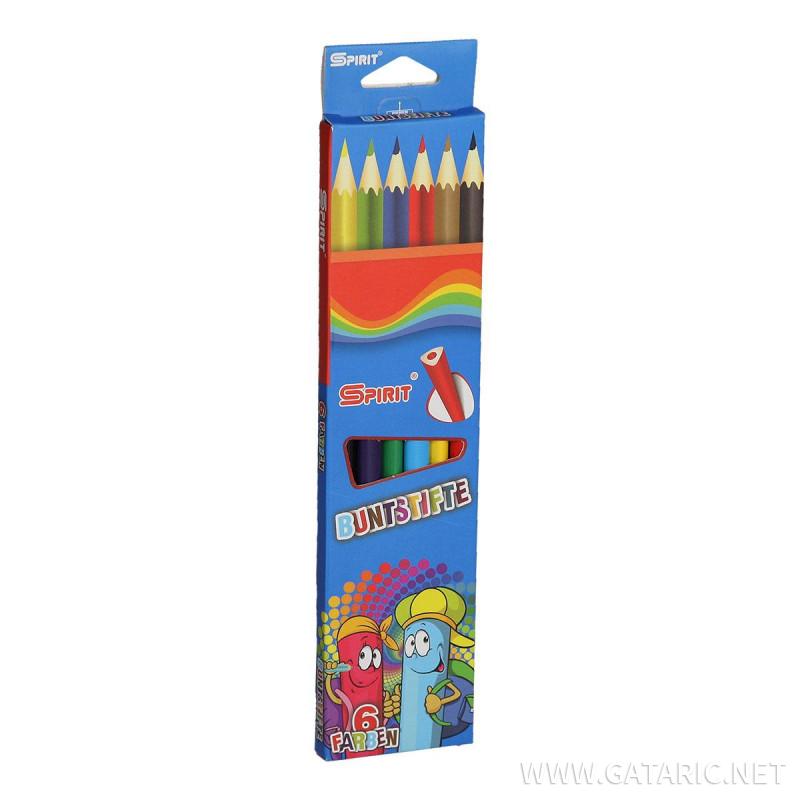 Wooden color pencils ''Classic'', 6pcs