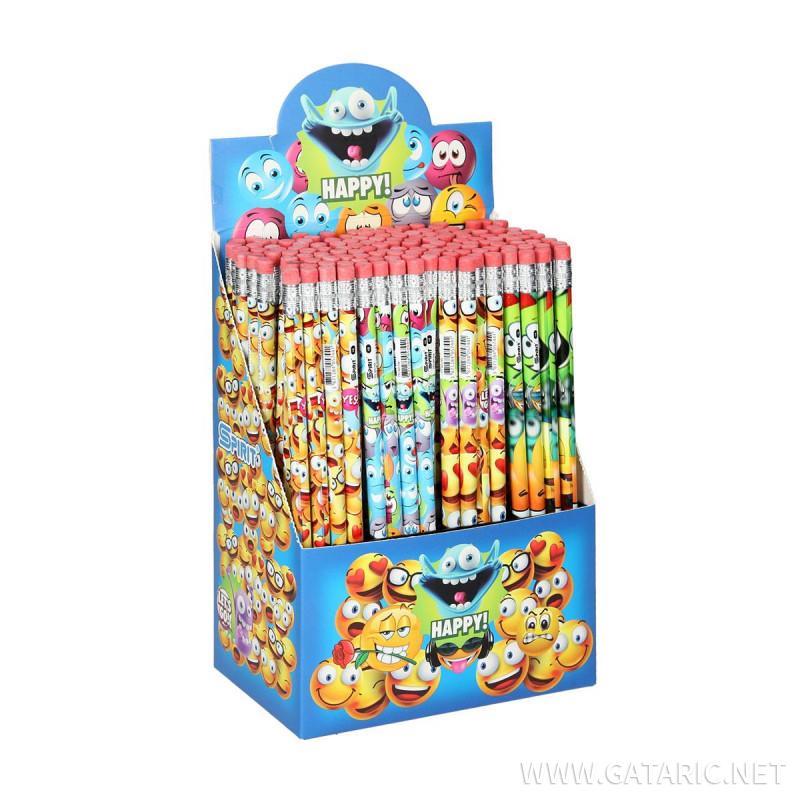 Wooden pencil ''HAPPY''