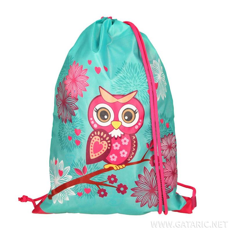School bag set ''OWL'' Prolight 5-Pcs (LED buckle)