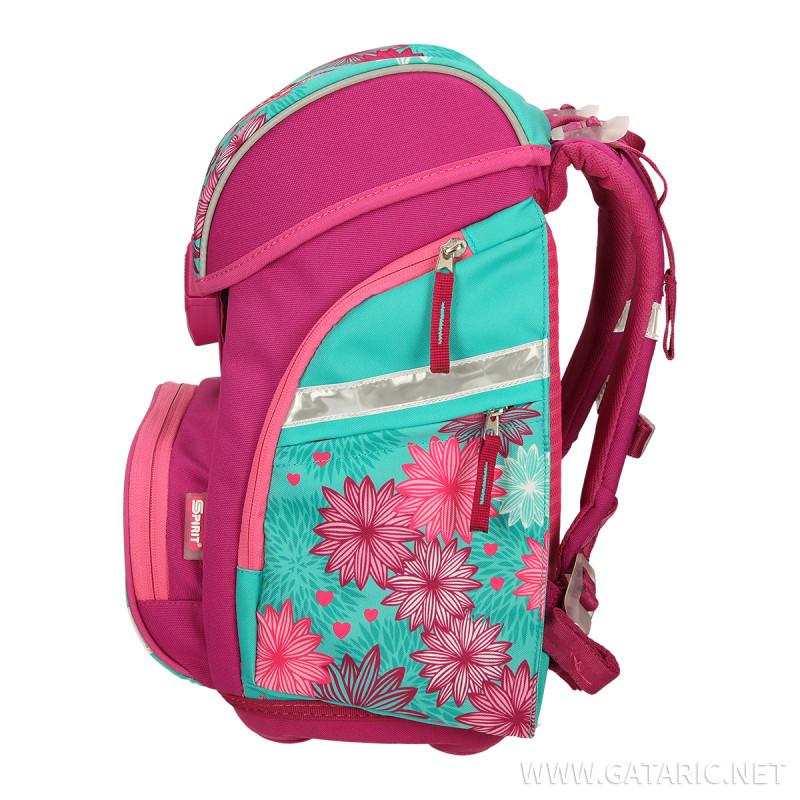 School bag set ''OWL'' Prolight 5-Pcs (LED buckle)