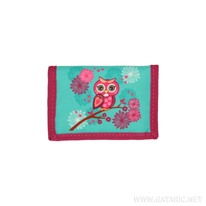 School bag set ''OWL'' Prolight 5-Pcs (LED buckle)