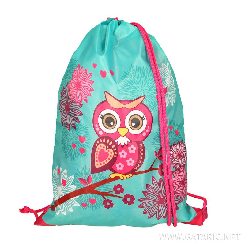 School bag set ''OWL'' Prolight 5-Pcs (LED buckle)