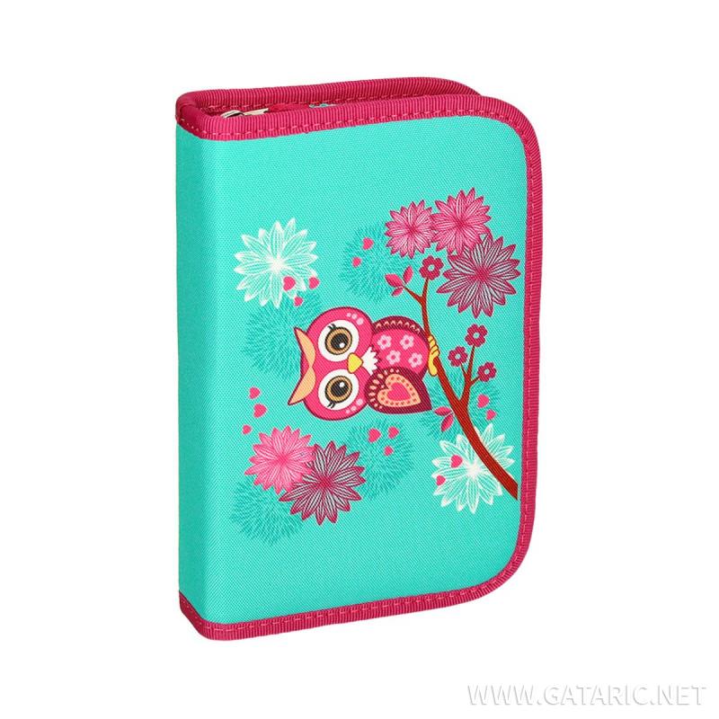 School bag set ''OWL'' Prolight 5-Pcs (LED buckle)