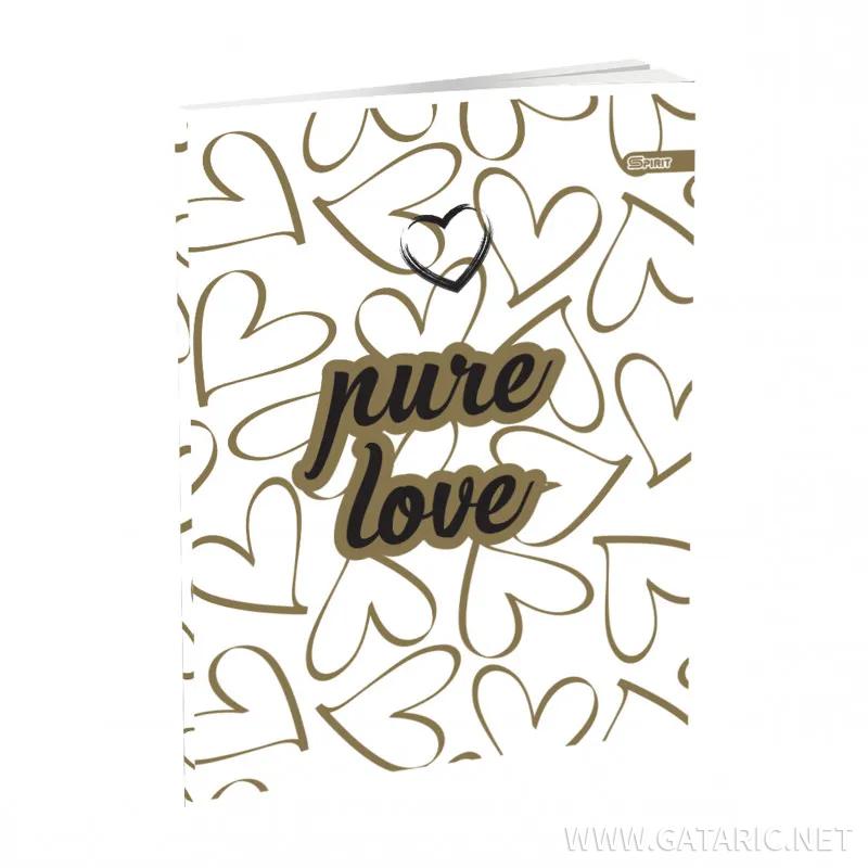 School notebook A5 ''Glitter'', soft covers, 52 sheet, lines