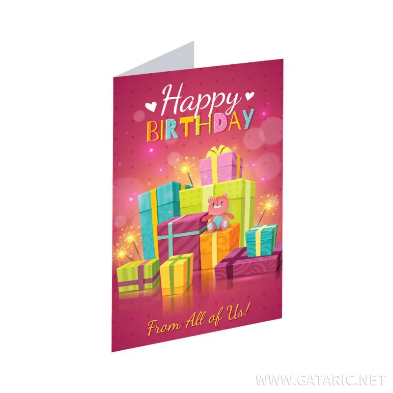 3D Čestitka ''Happy Birthday 16'' 