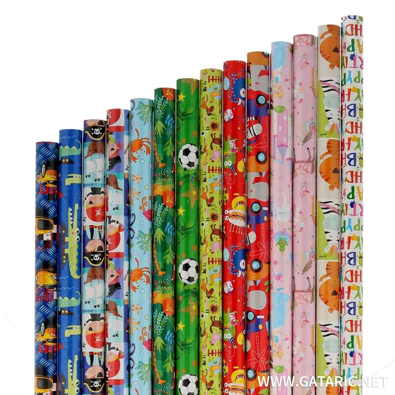 Gift paper ''KIDS'' 60/1,  Assorted colours 