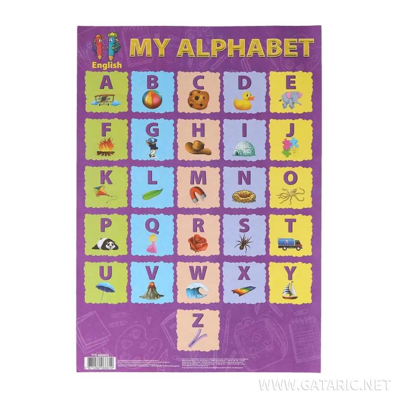 Učimo slova (Engleski Alfabet) 46x67cm 