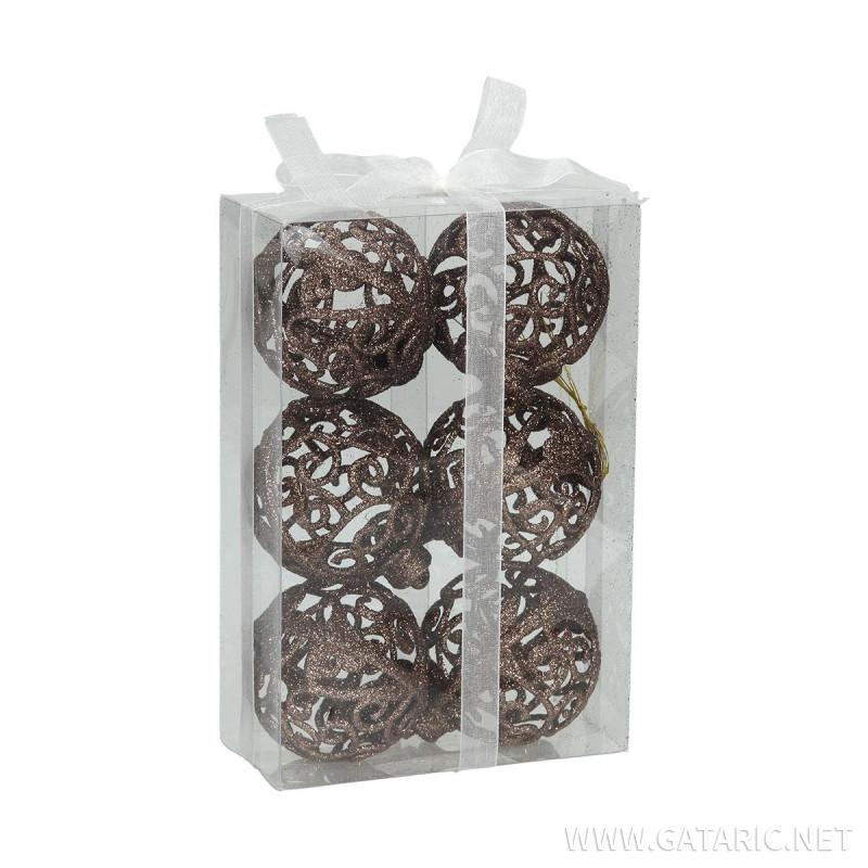 New Year Ball set 6cm, 6/1