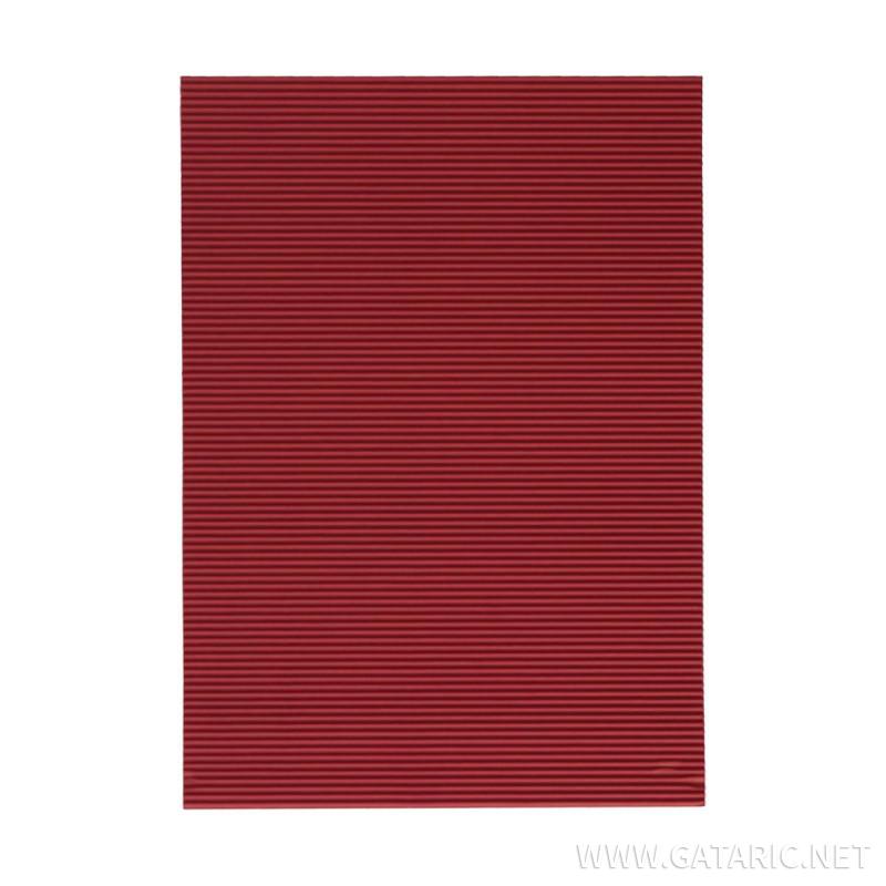Corrugated paper, dark red