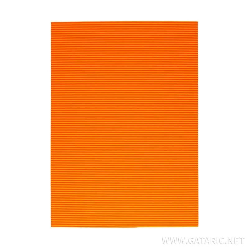 Karton rebrasti, fluo-svetlo narandzasta 