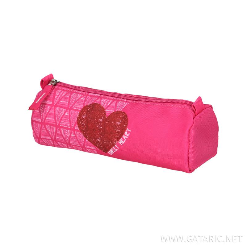 School bag set ''RED HEART'' Prolight 5-Pcs (LED buckle)
