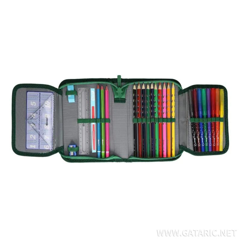 Pencil case ''T-REX'', 1-Zip, 28-pcs