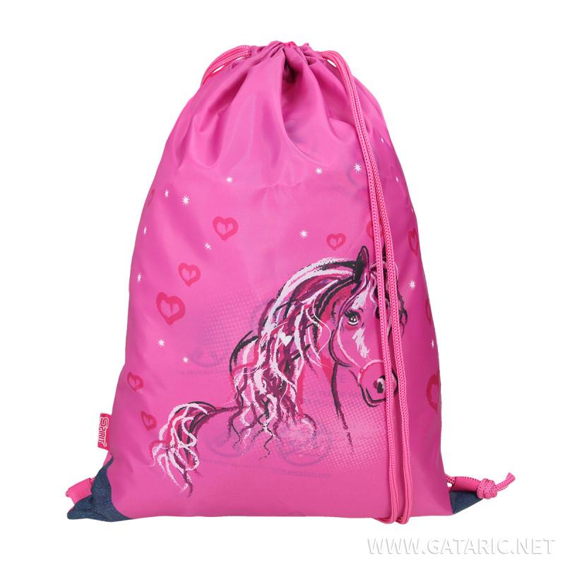 School bag set ''HORSE'' Prolight 5-Pcs (LED buckle)