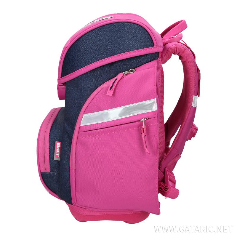 School bag set ''HORSE'' Prolight 5-Pcs (LED buckle)