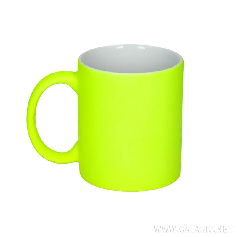 Ceramic Mug ''Neon Yellow'' 