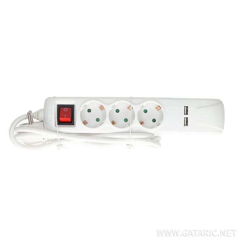 Exstension Cord 3+2 Socket, 3m