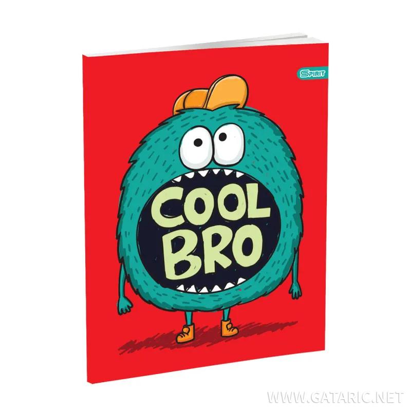 School Notebook A5, Soft cover, Squared, Monster II, 52 sheets