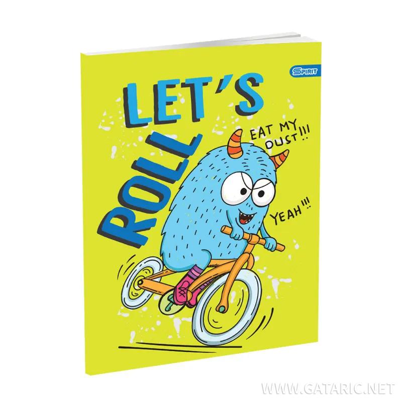 School Notebook A5, Soft cover, Squared, Monster II, 52 sheets
