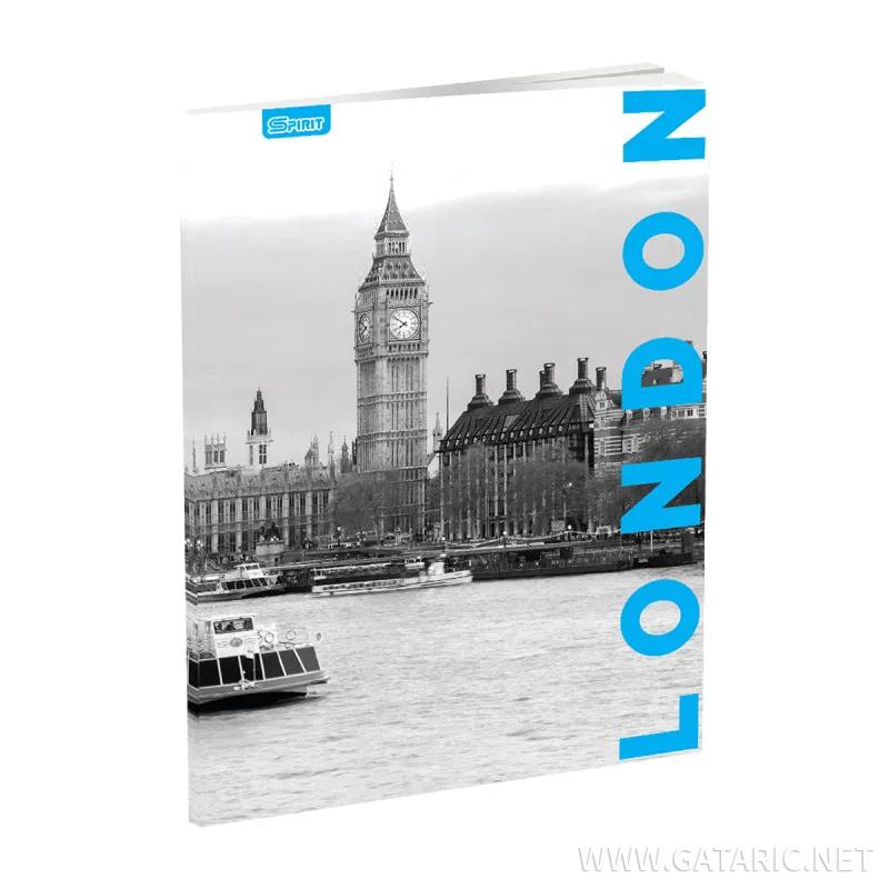 School Notebook A5, Soft cover, Lines, Cities, 52 Sheets