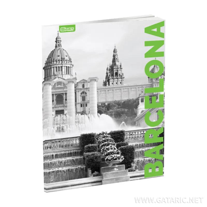 School Notebook A5, Soft cover, Lines, Cities, 52 Sheets