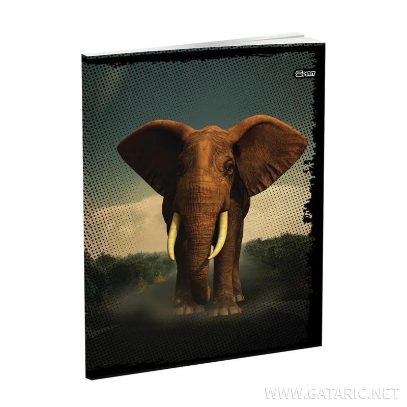 Schulheft A5, Softcover-Umschlag, Animals, 52 Blatt 