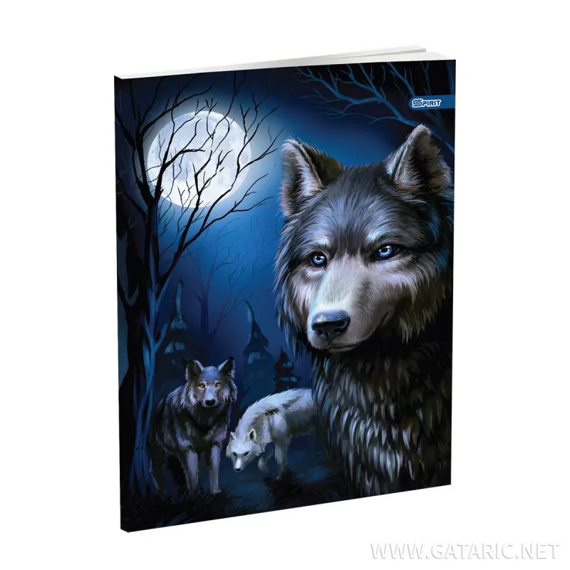 Schulheft A5, Softcover-Umschlag, Animals, 52 Blatt 
