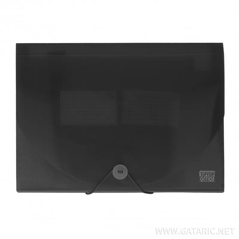 Arhiv Mapa 12 Pregrada PP A4, Transparent Crna 