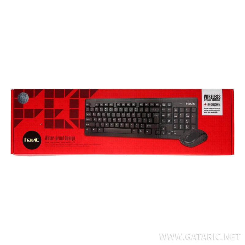 Wireless keyboard & mouse Combo ''HV-KB553GCM''
